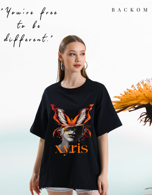 Xyris Butterfly Vision Graphic Tee : OVERSIZE tshirt