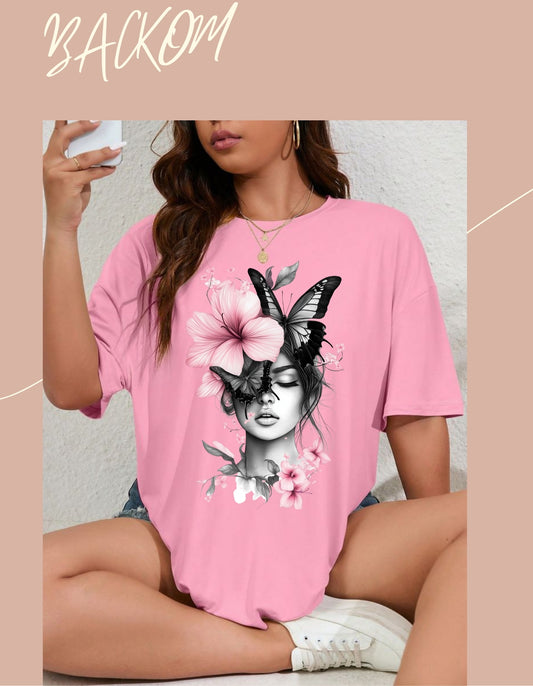 Flutter Bloom Oversized Tee