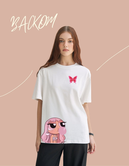 Bubble Pop Butterfly Oversized Tee